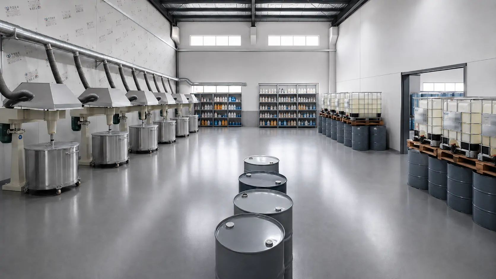 HSFECL production workshop for epoxy and polyurethane resin systems